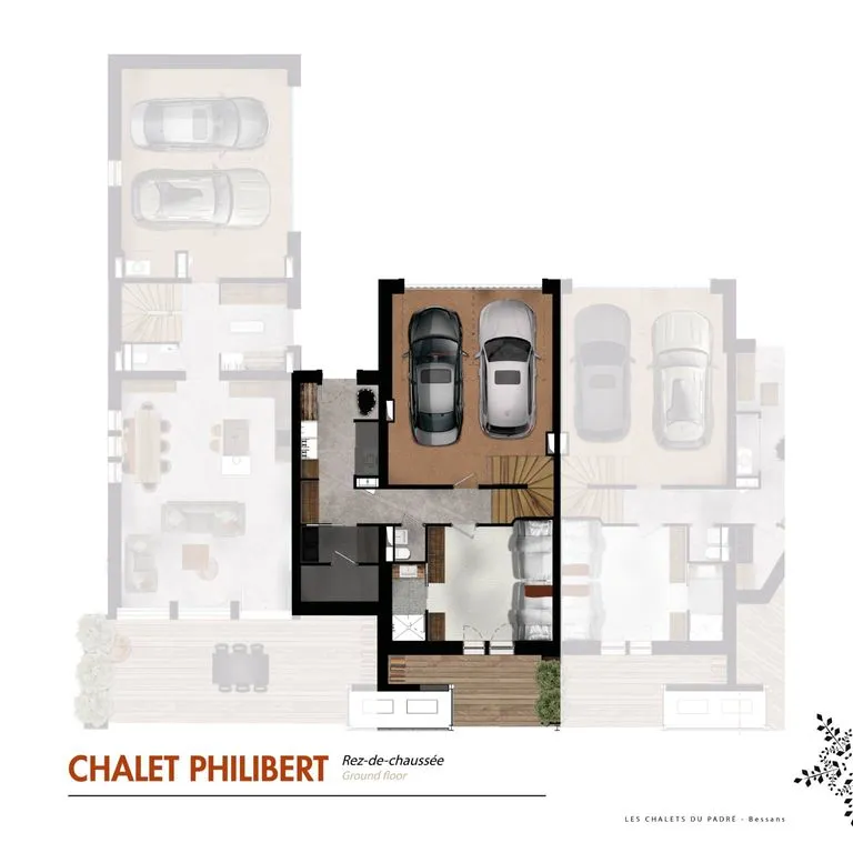 Plan - Chalet de luxe avec terrasse à Bessans