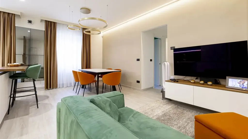 Séjour - Modernised Triplex with Private Garden in Andora