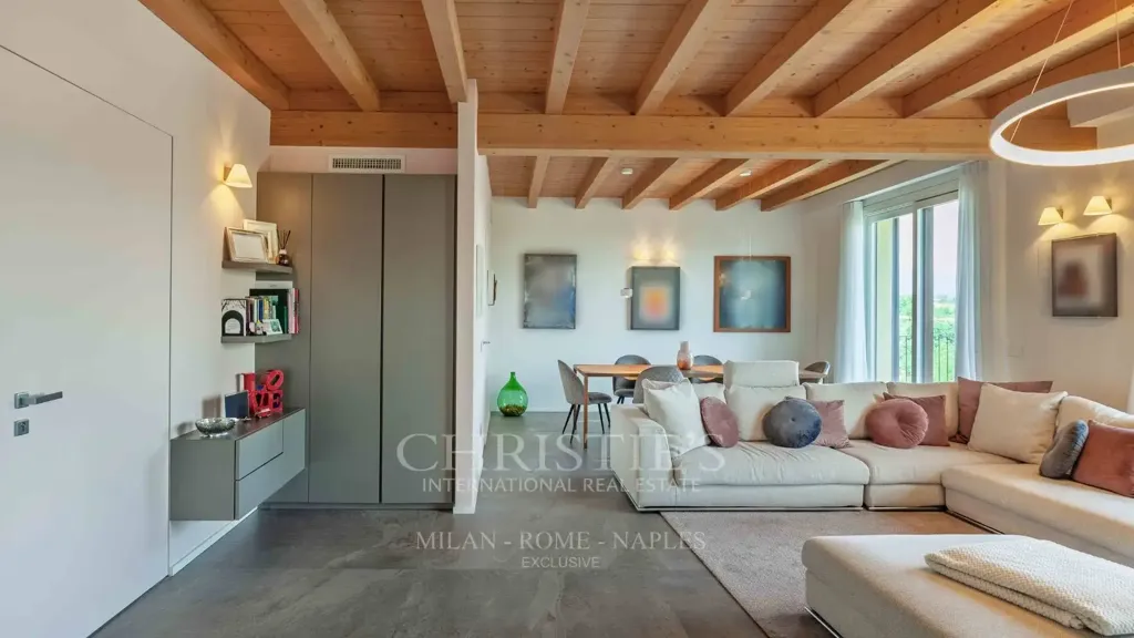 Séjour - Semi-Independent Villa with Garden in Montevecchia