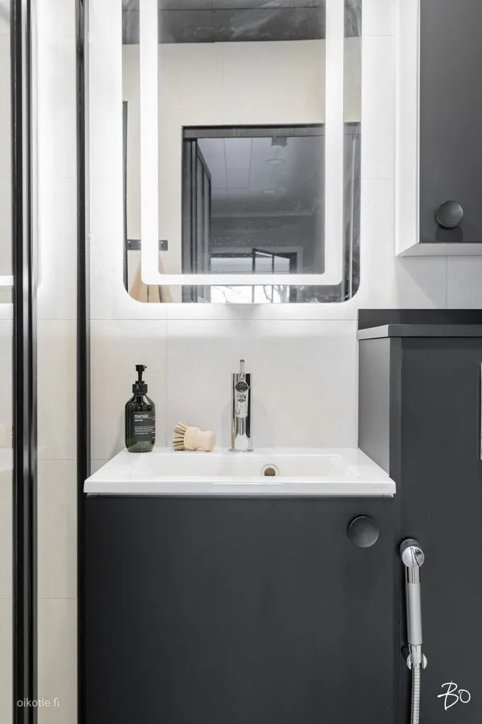 Bathrooms - Renovated Apartment with Balcony in Turku