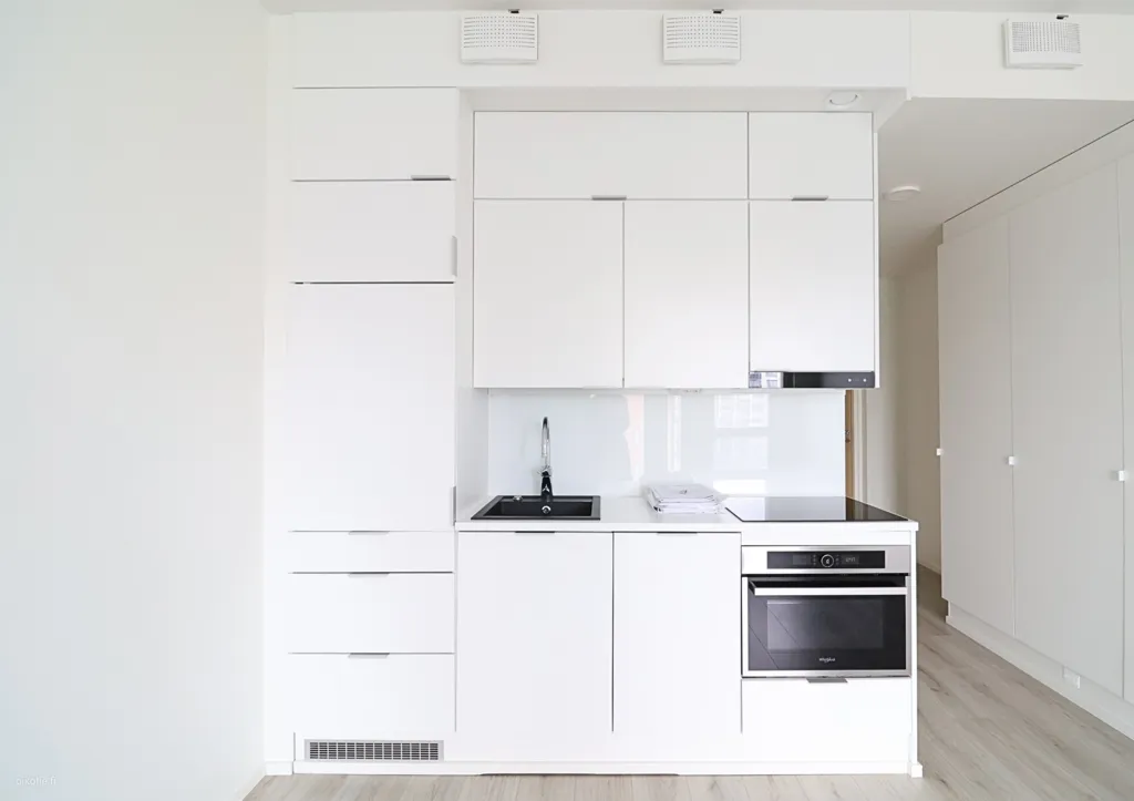 Cuisine - Spacious One-Bedroom Flat with Balcony in Leppävaara