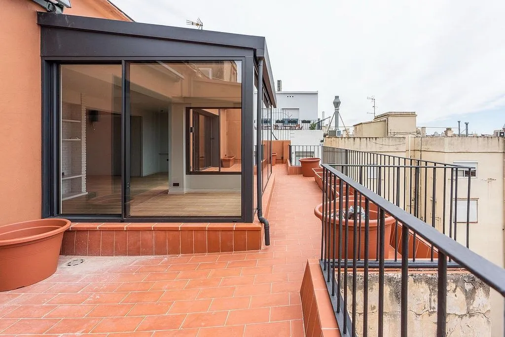 Terrace - Penthouse with Sea View in Sant Gervasi