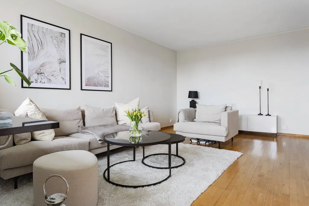Soggiorno - Apartment with West-Facing Balcony in Göteborg