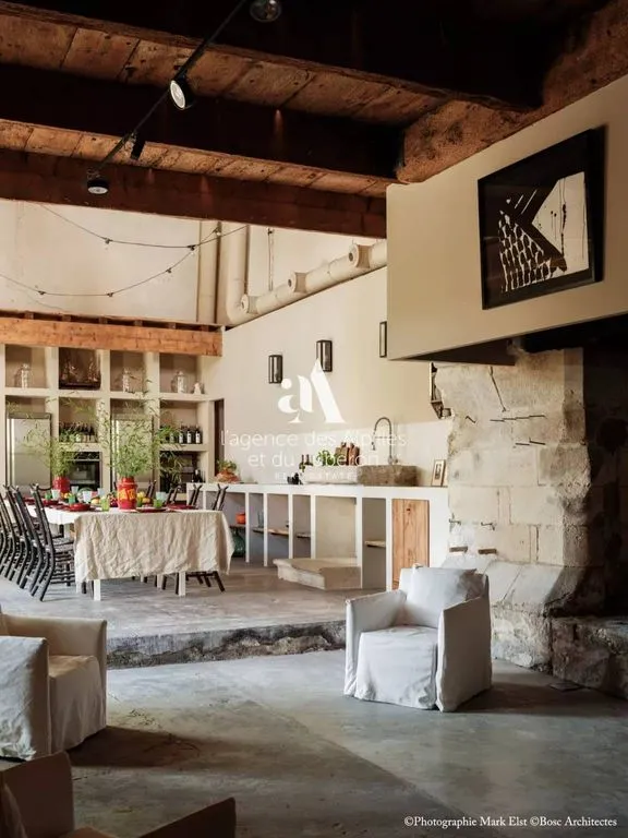 Söögituba - Luxury Farmhouse with Pool in Eyragues