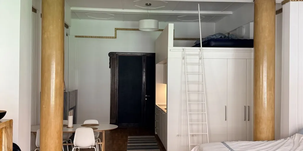 Schlafzimmer - Studio with Bondgenotenlaan View in Leuven
