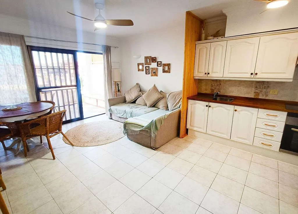 Köök - 1-Bed Flat with Pool in Golf del Sur