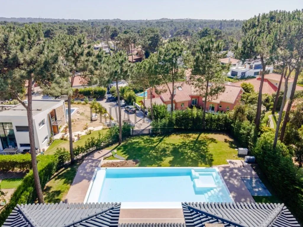 Aerial - Luxury Villa with Pool in Herdade da Aroeira