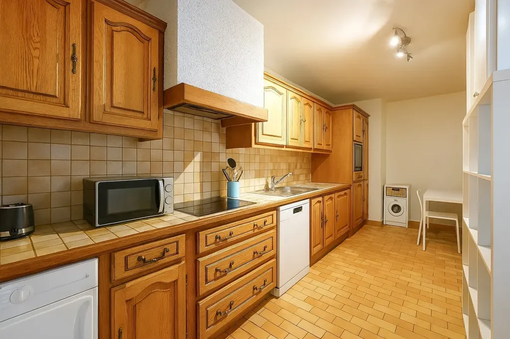 Cuisine - Appartement Traversant avec Balcon au Chesnay