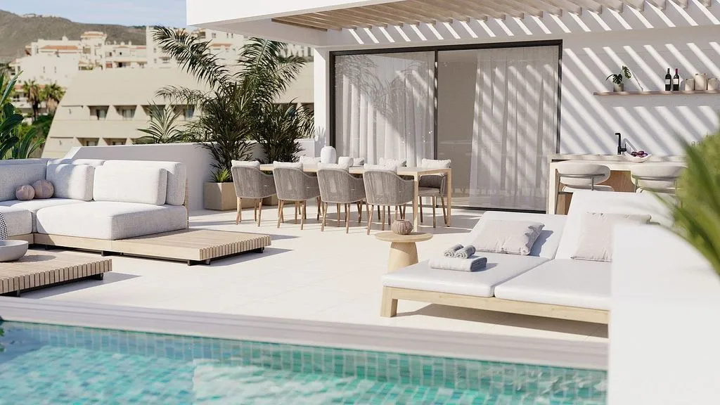 Piscine - Duplex Apartment with Mountain View in Las Pardelas
