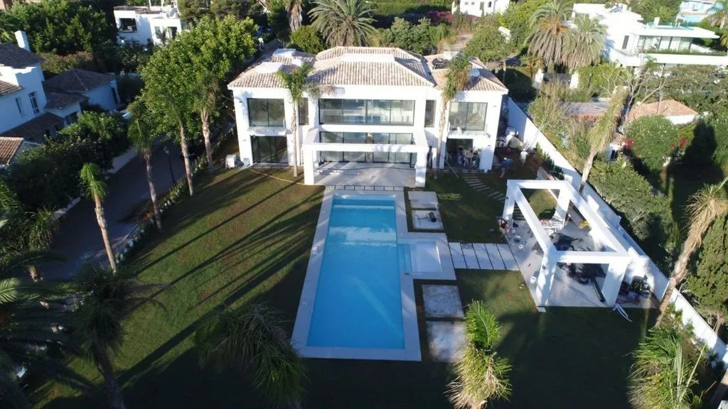 Vue aérienne - Contemporary Villa with Pool in Estepona