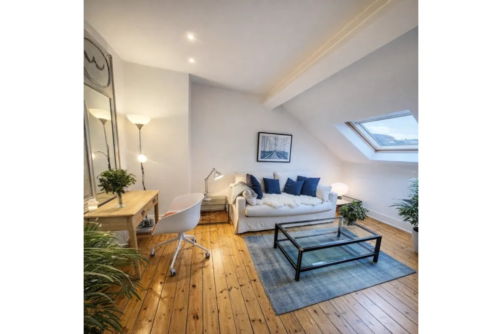 Séjour - Appartement Meublé avec Vue Nord à Woluwe-Saint-Pierre