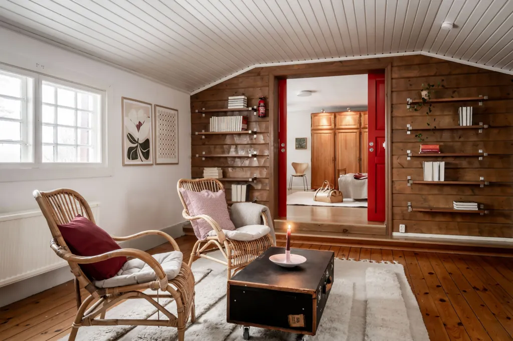 Séjour - Charming Two-Storey Villa with Lake View in Sandared