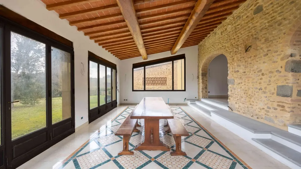 Terrace - Rustic Complex with Garden in Montespertoli