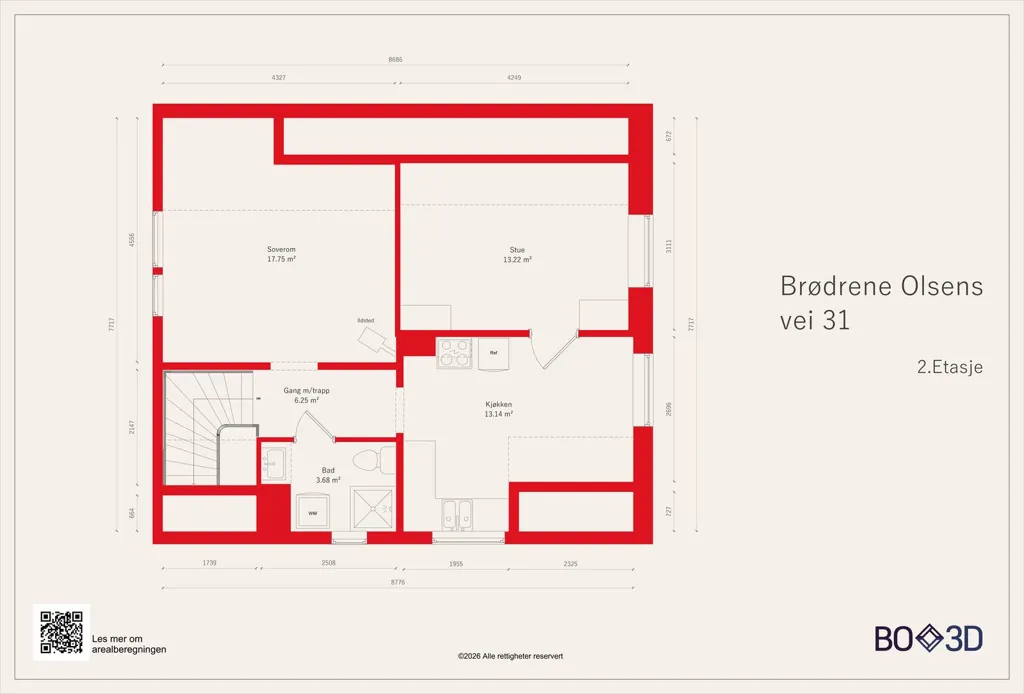 Plan - Terraced Tomannsbolig in Ørje