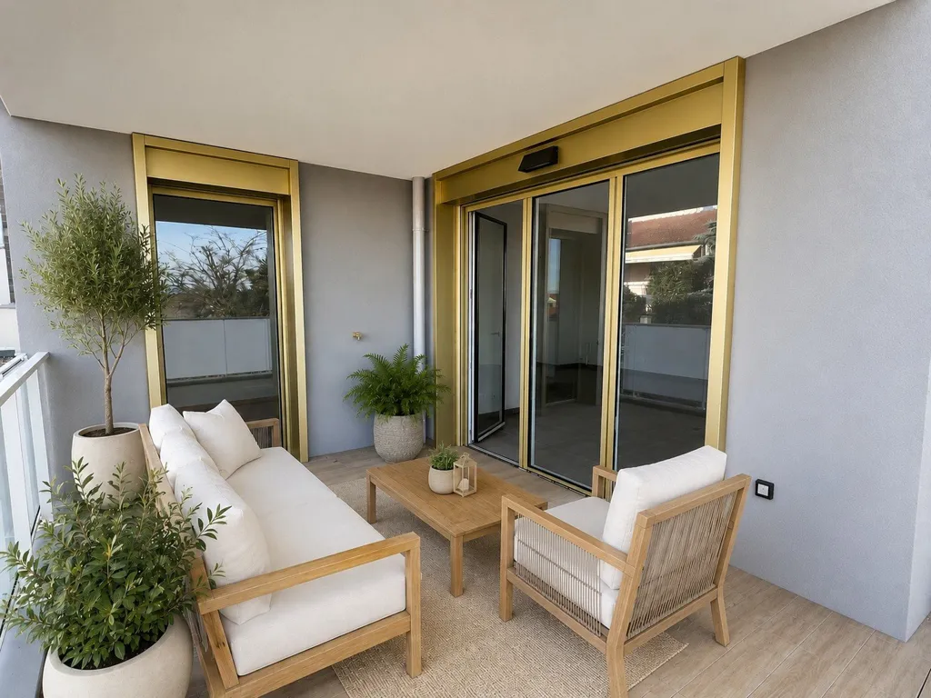 Terrasse - Appartement neuf avec terrasse à Décines