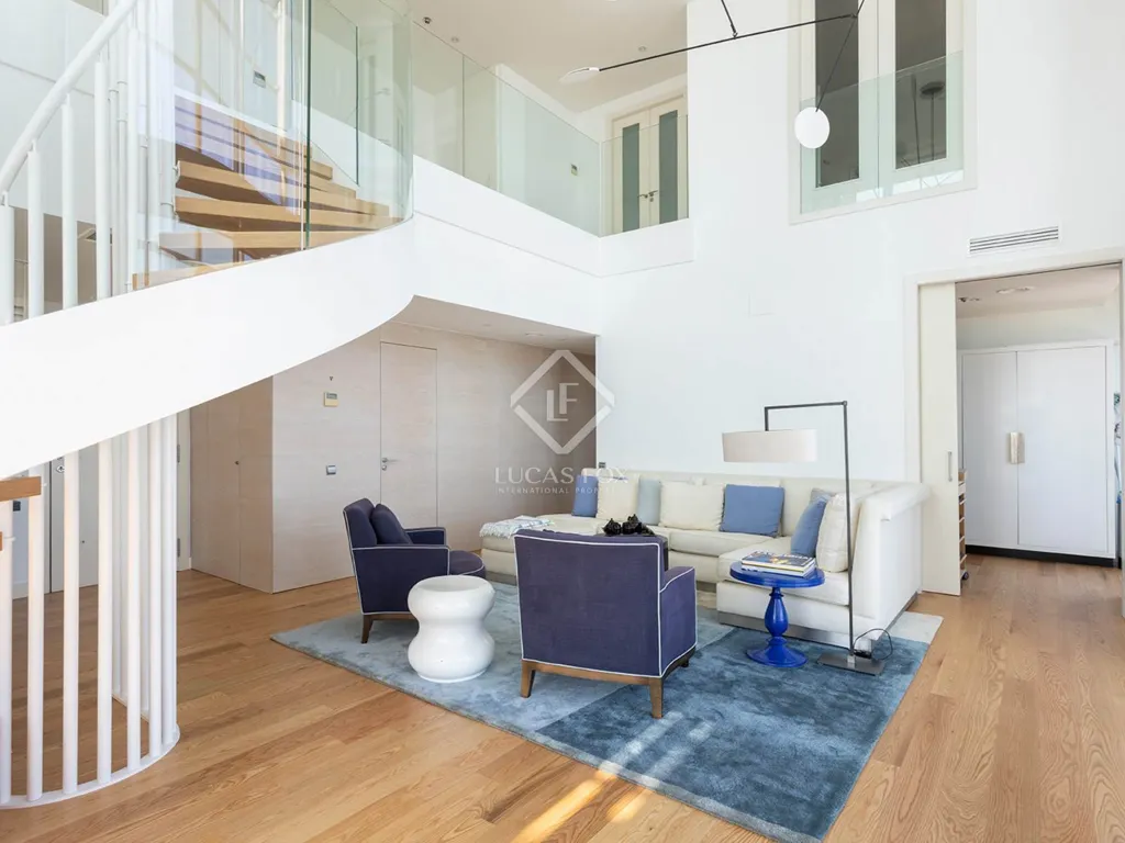 Living Room - Contemporary Apartment with Sea Views in Diagonal Mar