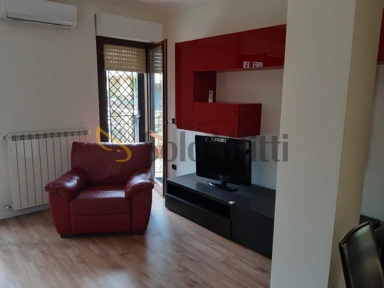 Living Room - Furnished Apartment with Terrace in Grottaferrata