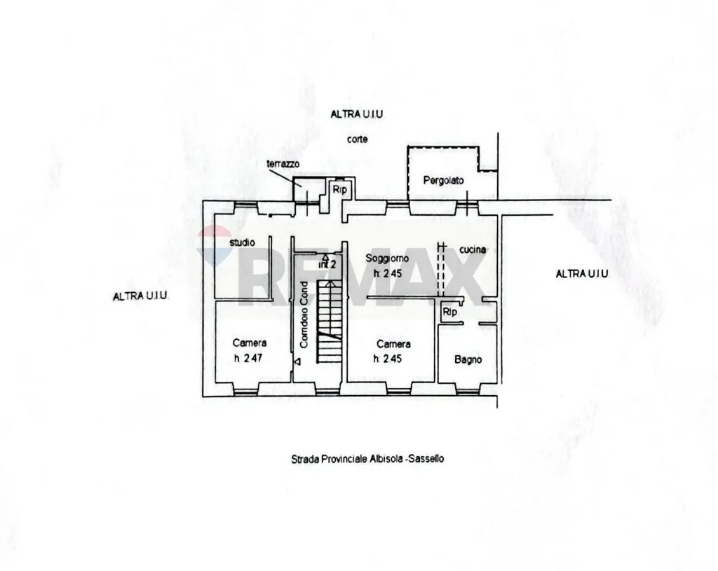 Plan - Apartment with Terrace near Sassello Centre