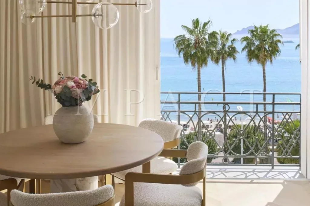 Salle à manger - Appartement Luxe avec Vue Mer à Cannes