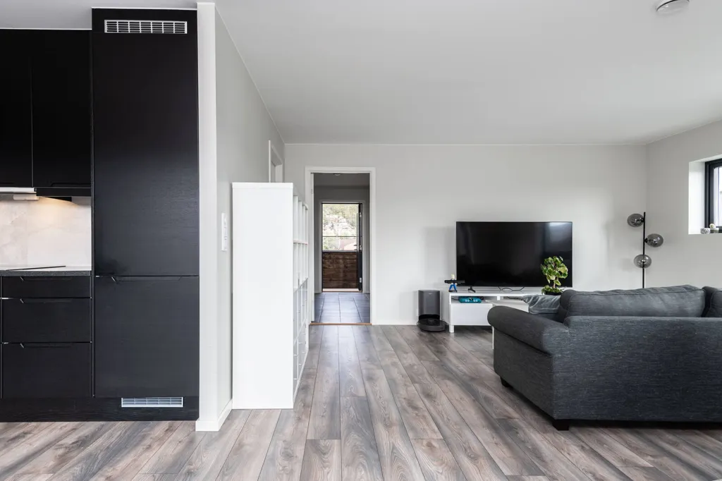 Séjour - Modern Flat with South Terrace in Hannestad