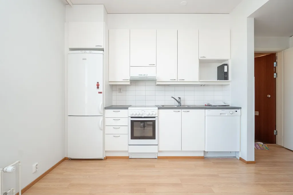Kitchen - Modern Studio with Balcony in Pori Centre