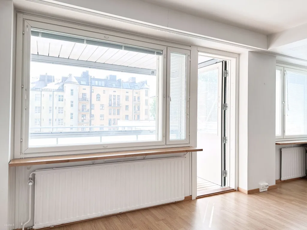 Living Room - Modern Studio with Balcony in Tampere Centre