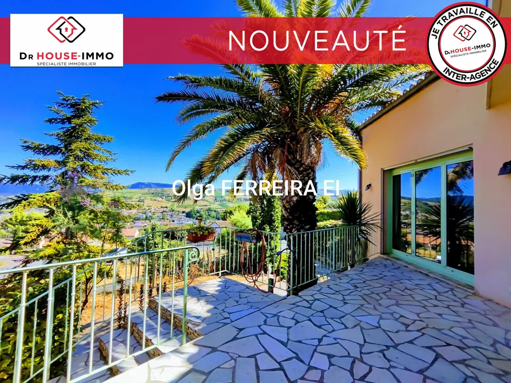 Terrasse - Maison Familiale avec Vue Panoramique à Limoux