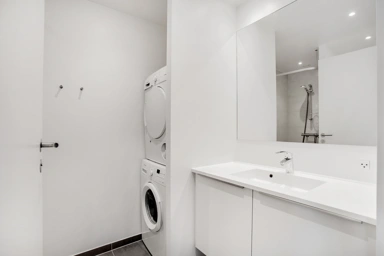 Buanderie - 2-Bedroom Apartment with South-Facing Balcony
