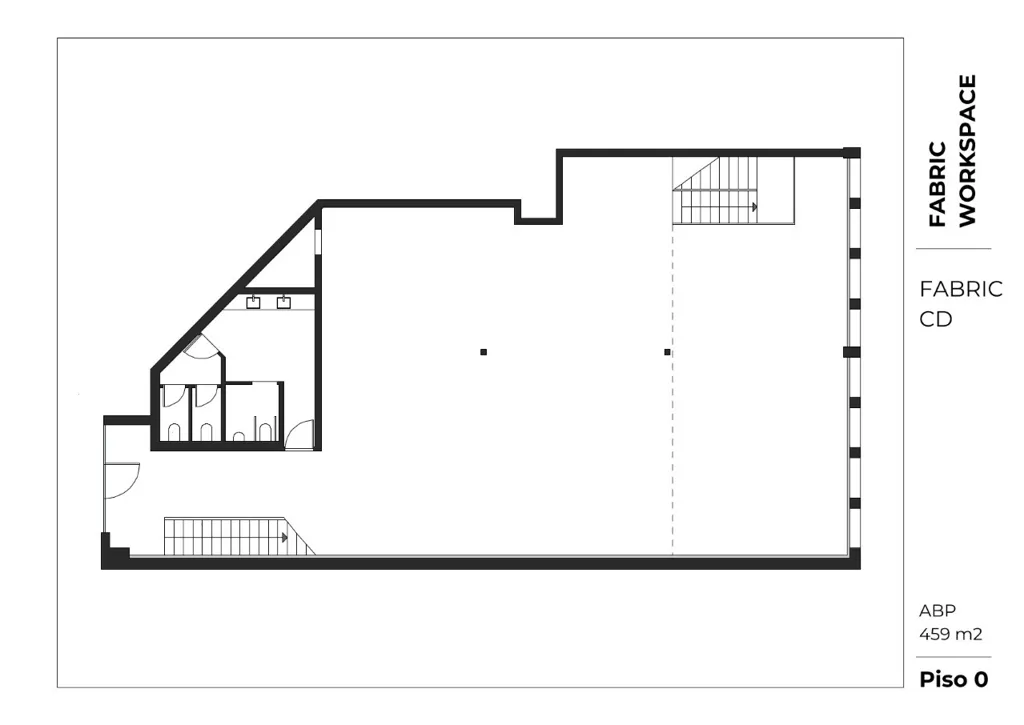 Plan - Office with Terrace in Fabric Complex, Maia