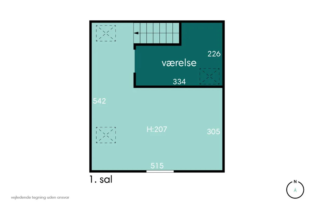 Plan - Historic Villa with Garden in Maribo