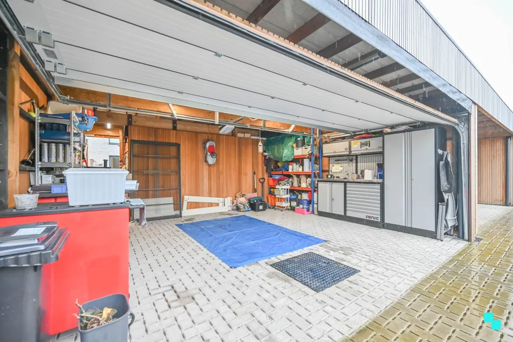Garage - Eco-Friendly Modern House with Terrace in Waregem