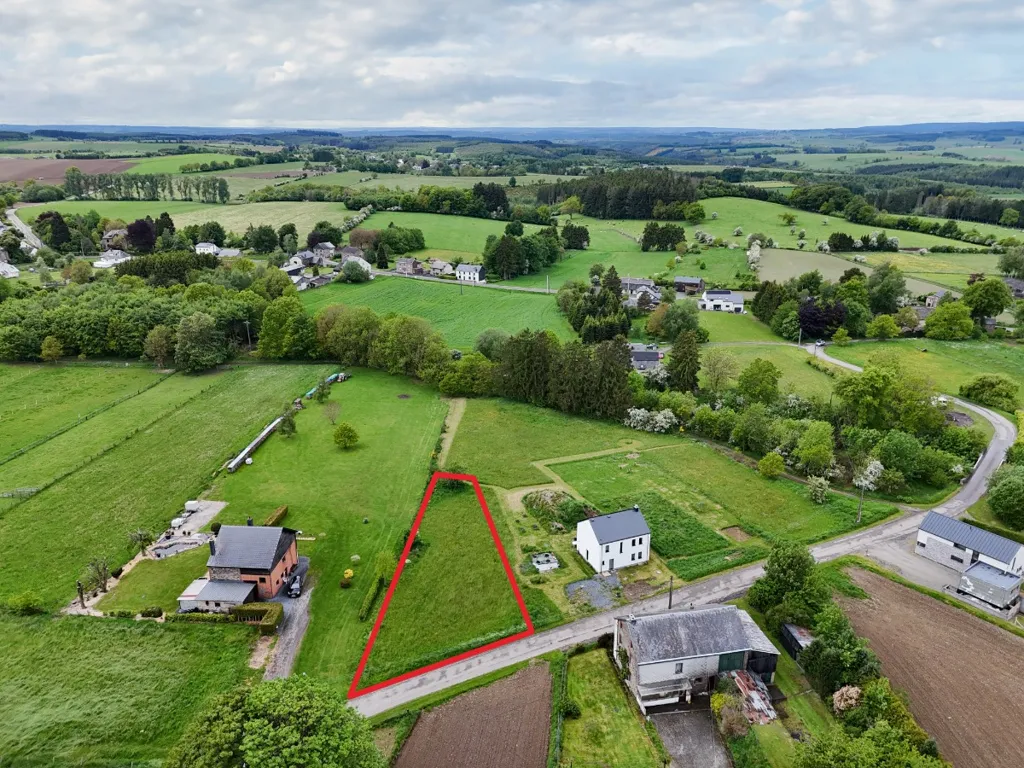 Õhuvaade - Building Plot in Gouvy with Green Setting