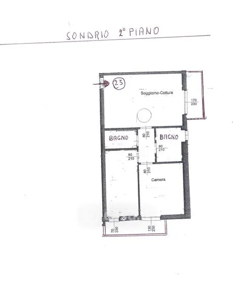 Plan - Newly Built Apartment with Terrace in Sondrio