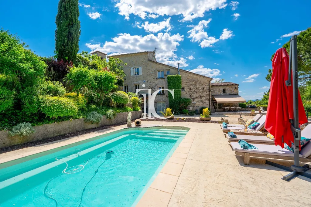 Bassein - 18th-Century Bastide with Pool in Ardèche Valley