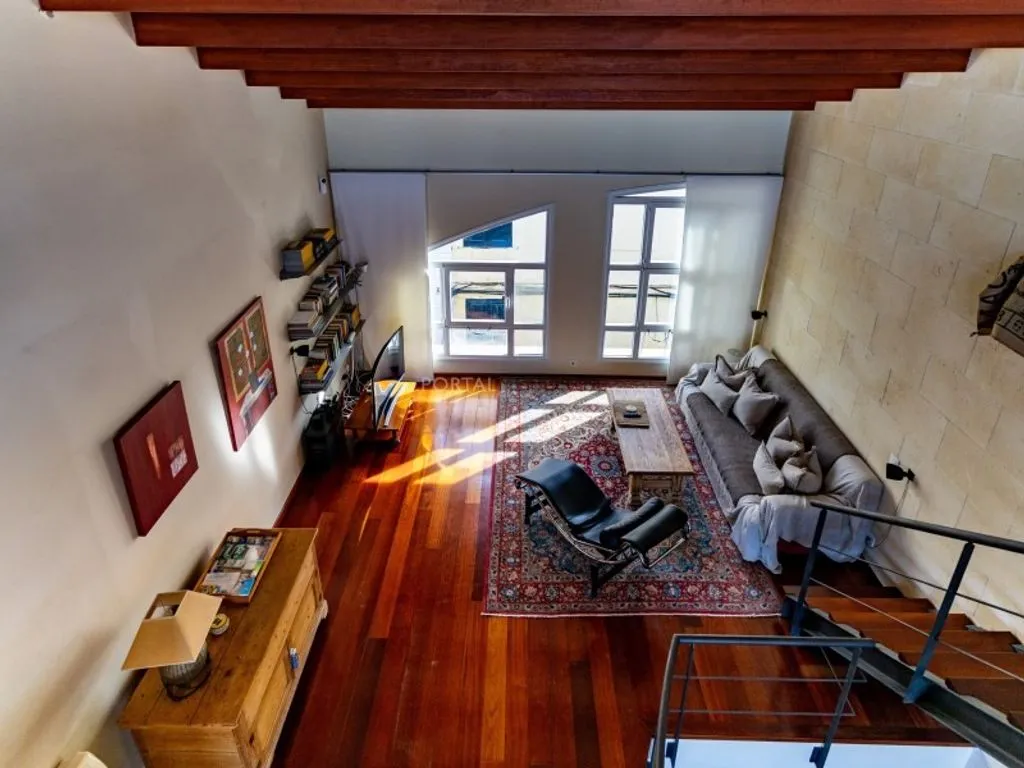 Living Room - Converted Factory House with Terraces in Mahón