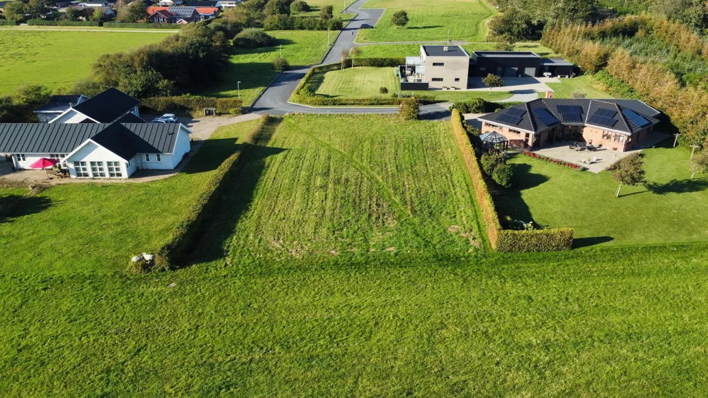 Õhuvaade - Building Plot with River View near Ringkøbing