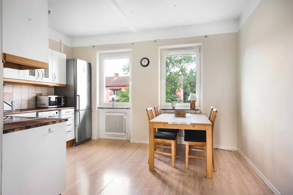 Sala da pranzo - 40s Flat with Balcony in Uppsala