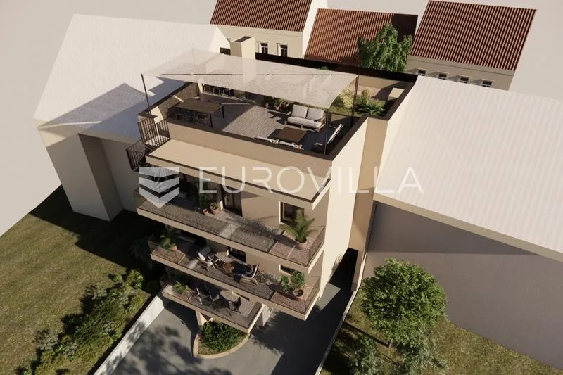 Vue aérienne - Urban Land with Location Permit in Zagreb Centre