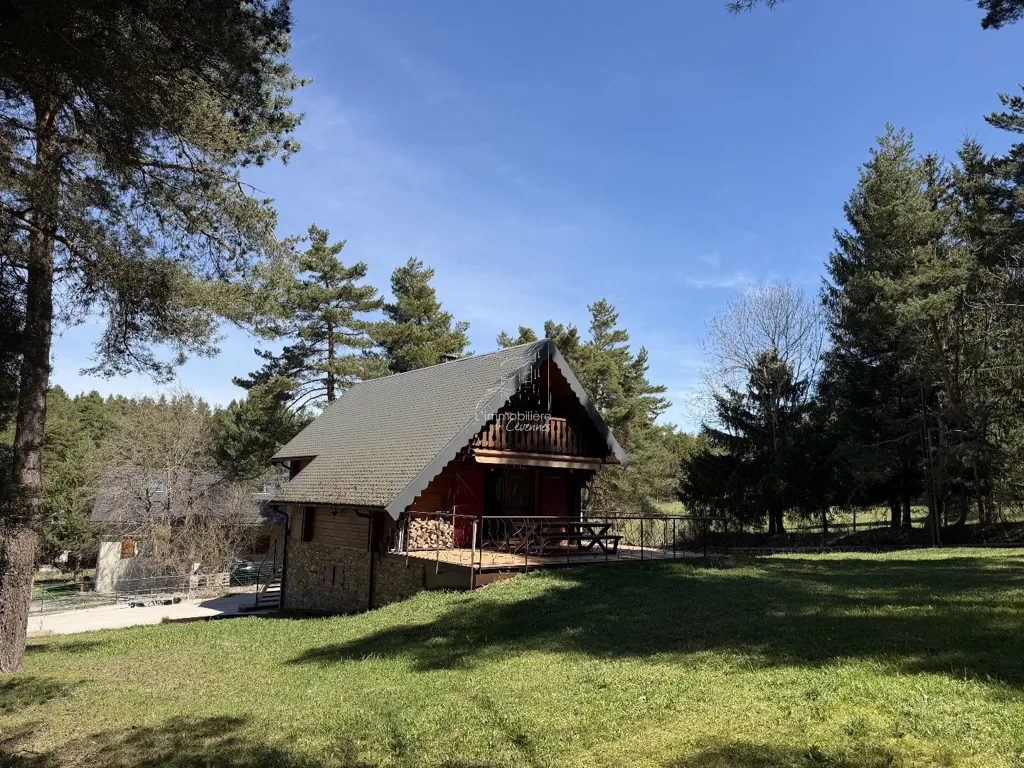Exterior - Chalet with Forest View in Saint-Sauveur-Camprieu