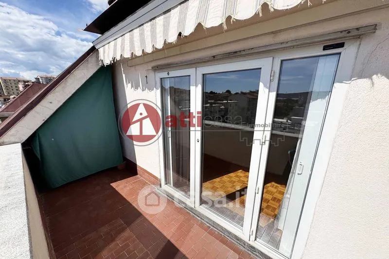 Balcony - Bi-Level Attic Apartment with Sea View in Trieste