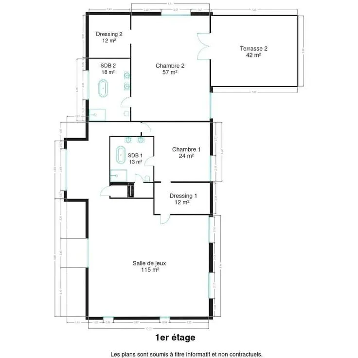 Maison 2 chambres à BE
