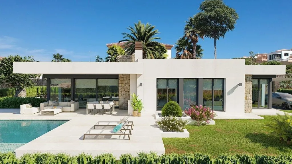 Piscine - New Build Villa with Pool in Calpe, Valencia
