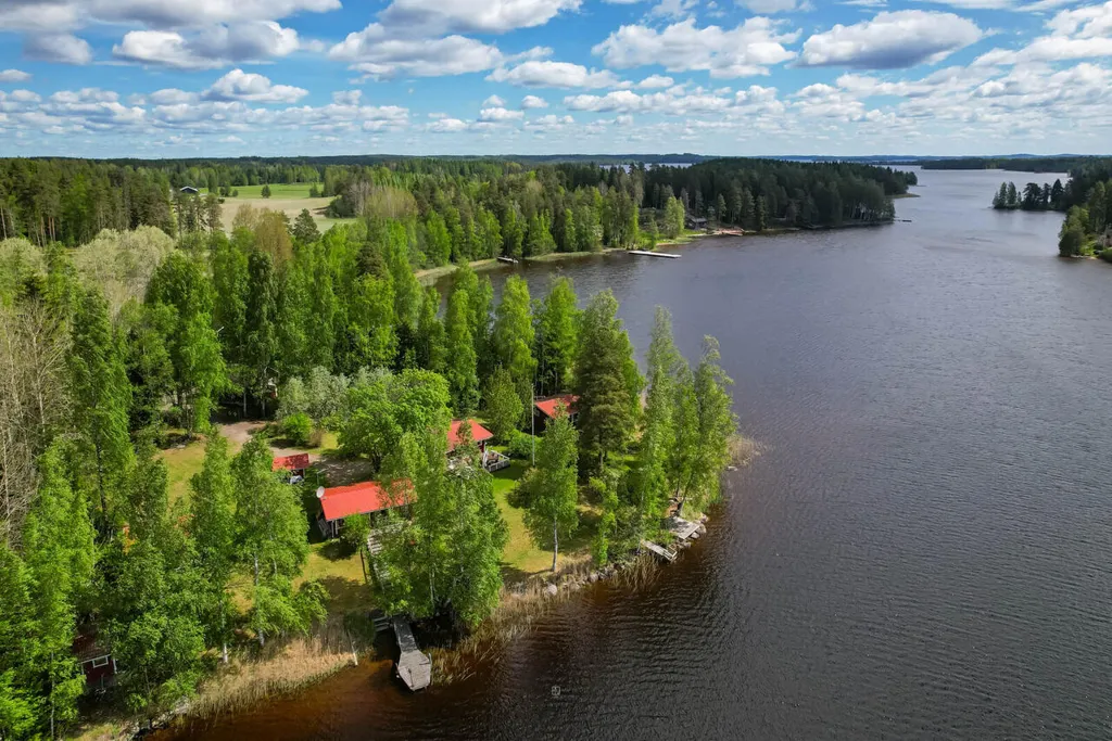 Vue aérienne - Cottage with Private Beach in Ylöjärvi