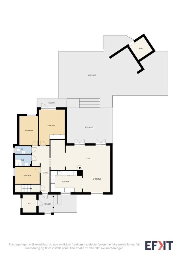 Plan - Cottage with Glomma Proximity in Braskereidfoss