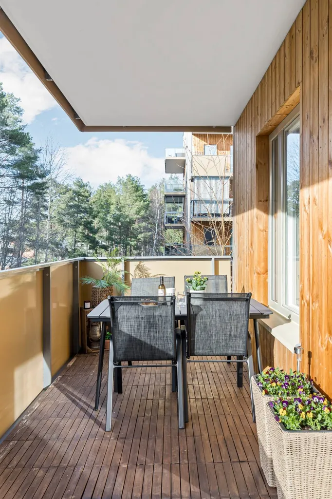Balcon - Modern Flat with 20 m² Balcony in Uppsala