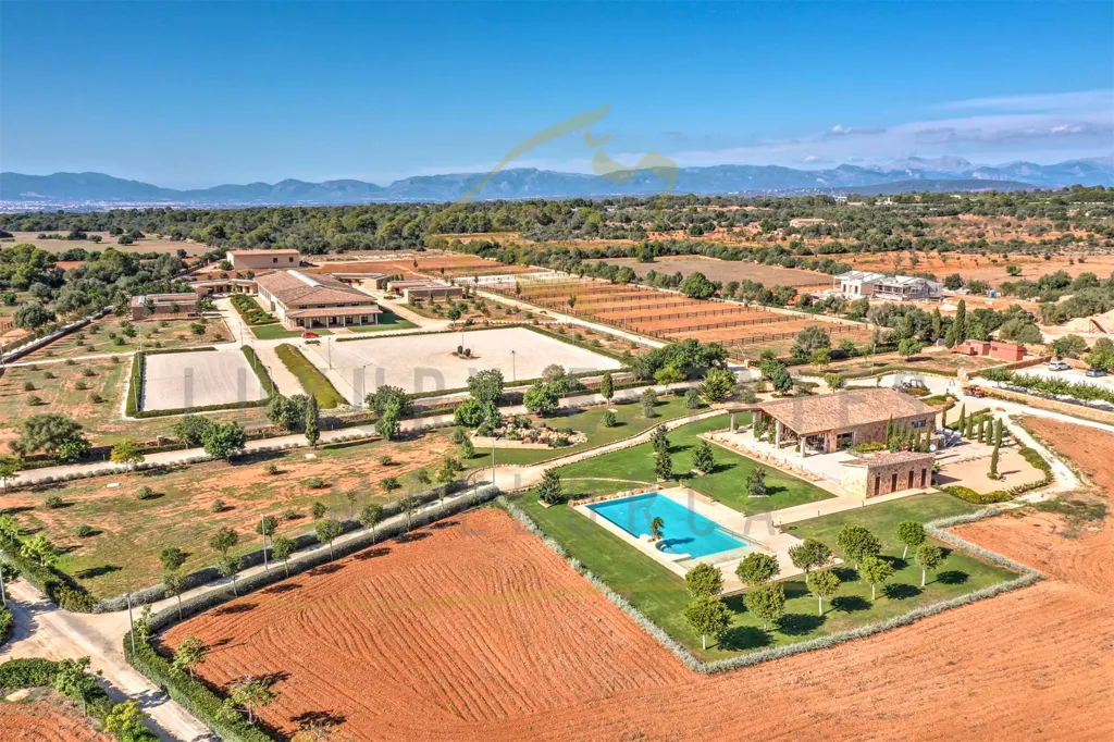 Vue aérienne - Equestrian Estate with Hotel License in Mallorca