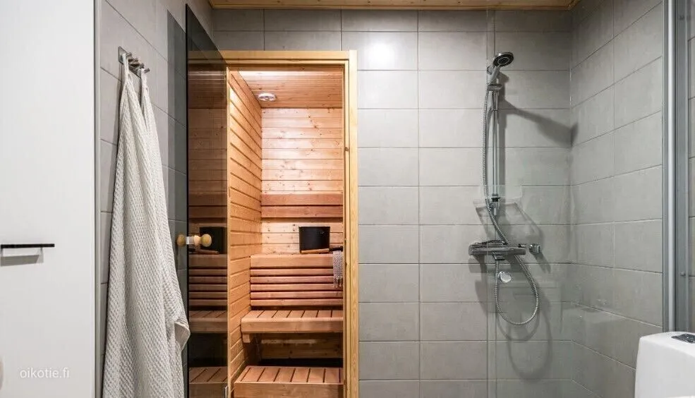 Salles de bain - Modern Loft with Sauna in Kaukovainio, Oulu