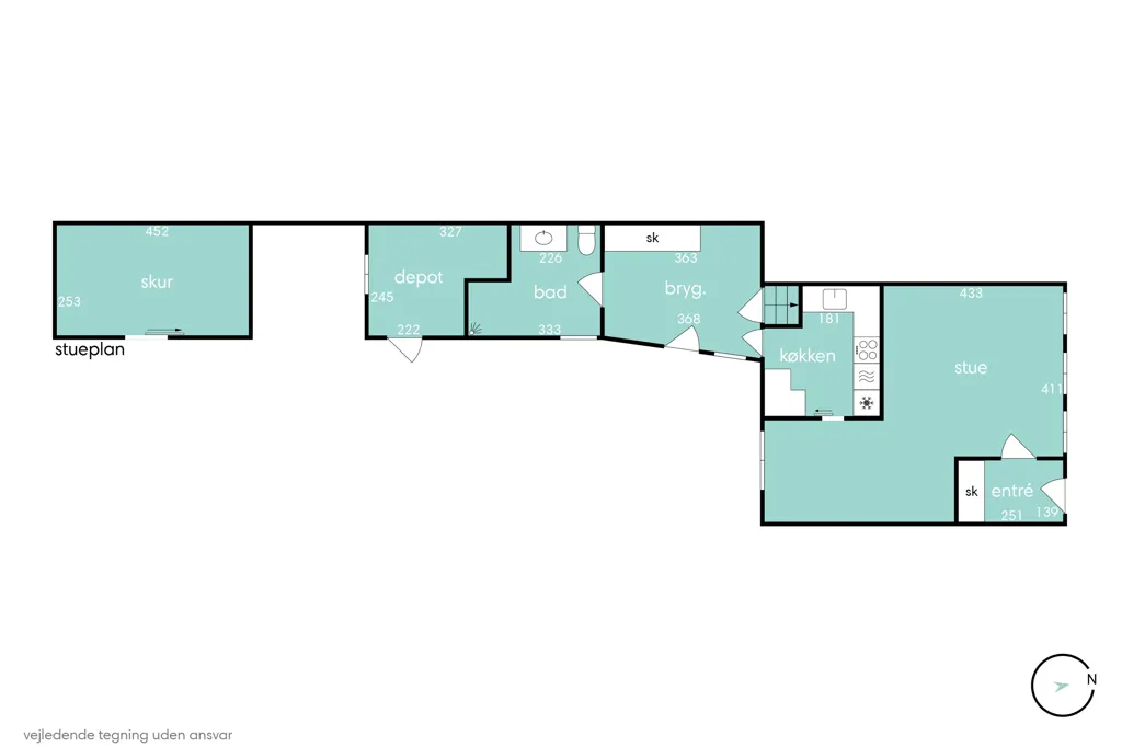 Plan - Victorian Terrace with Garden in Svendborg