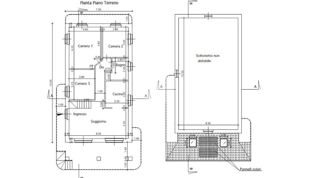 Floor Plan - New Villa with Garden in Avigliana