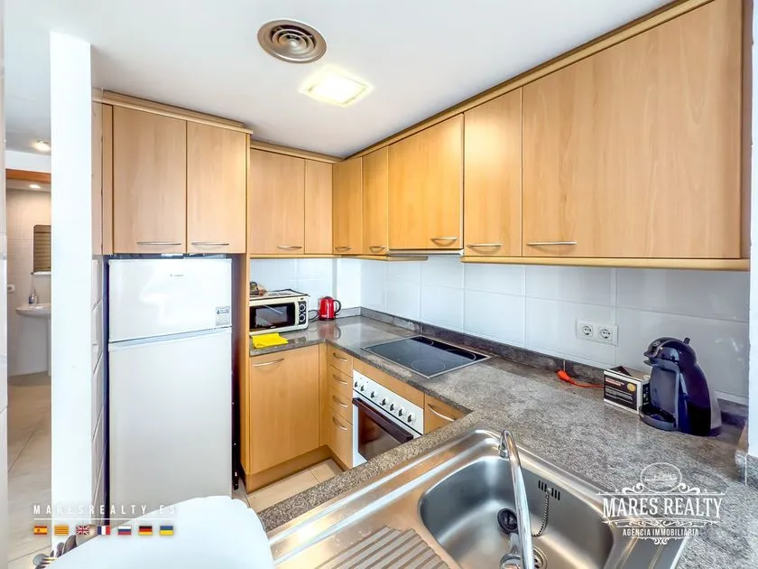 Cucina - Seafront Apartment with Terrace in Lloret de Mar